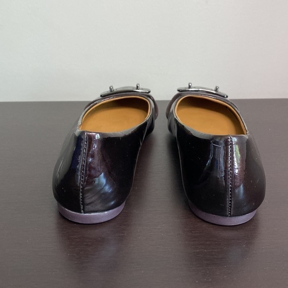 COACH Womens Oswald Slip-On Ballet Flats Brown Patent Leather - Picture 8 of 12